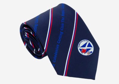 Rolled Up Corporate Tie Sample