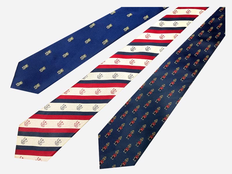 Three Military Tie Samples From Previous Customers